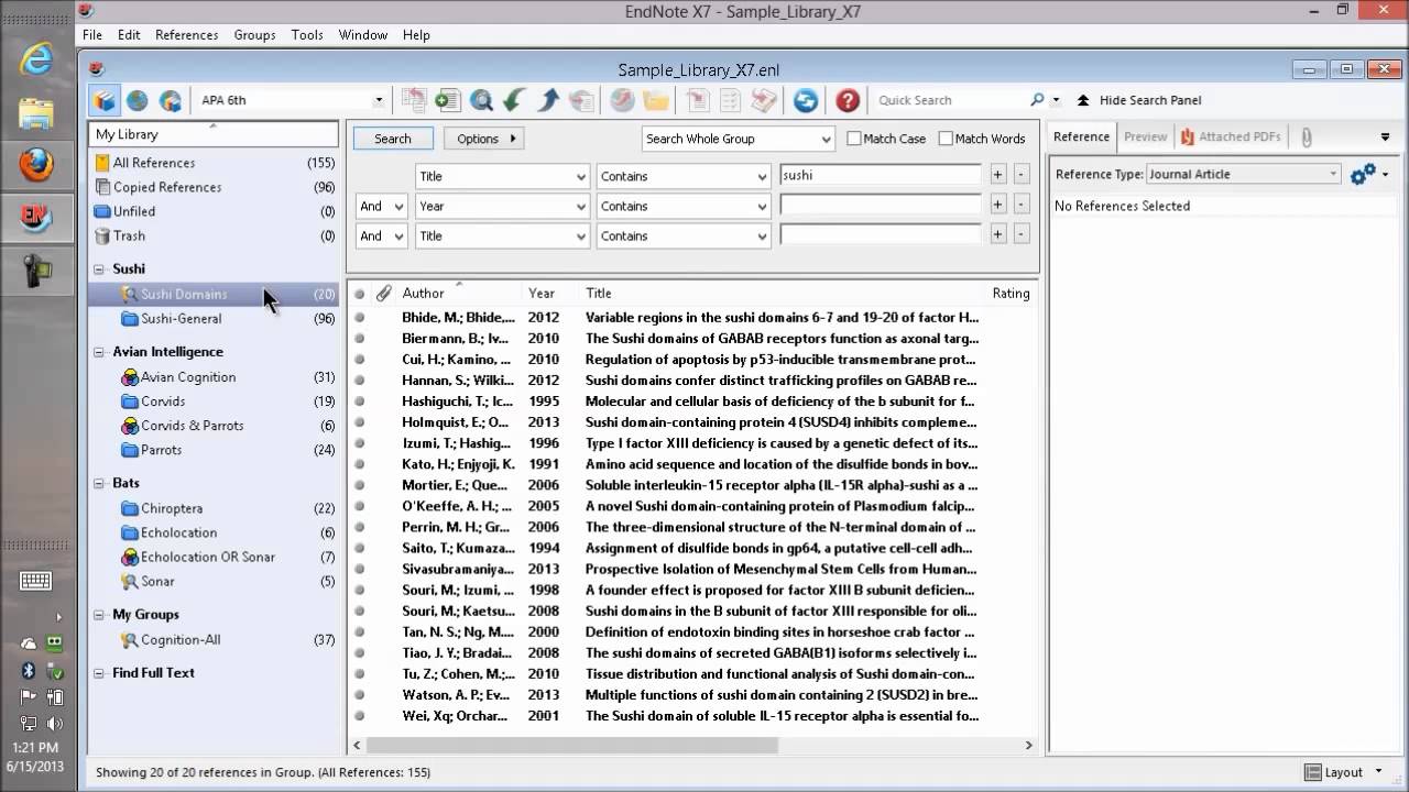 how to use endnote x7